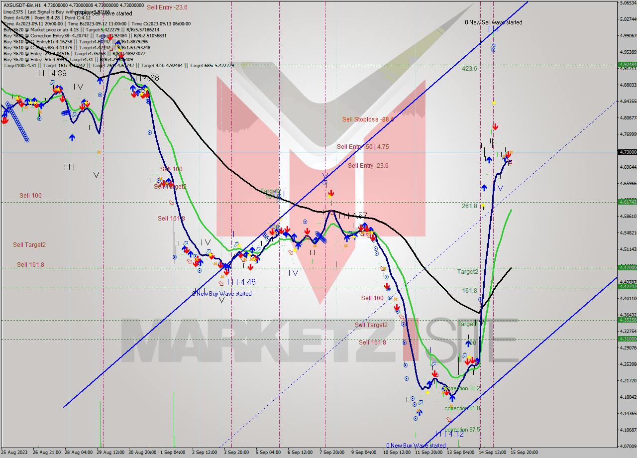 AXSUSDT-Bin H1 Signal