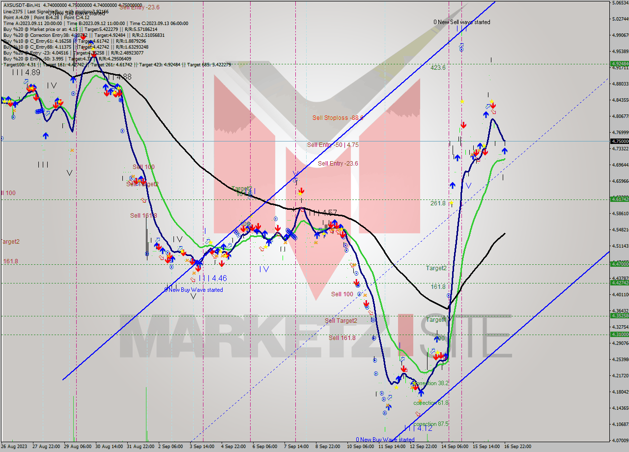 AXSUSDT-Bin H1 Signal