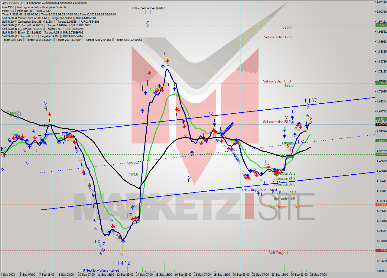 AXSUSDT-Bin H1 Signal