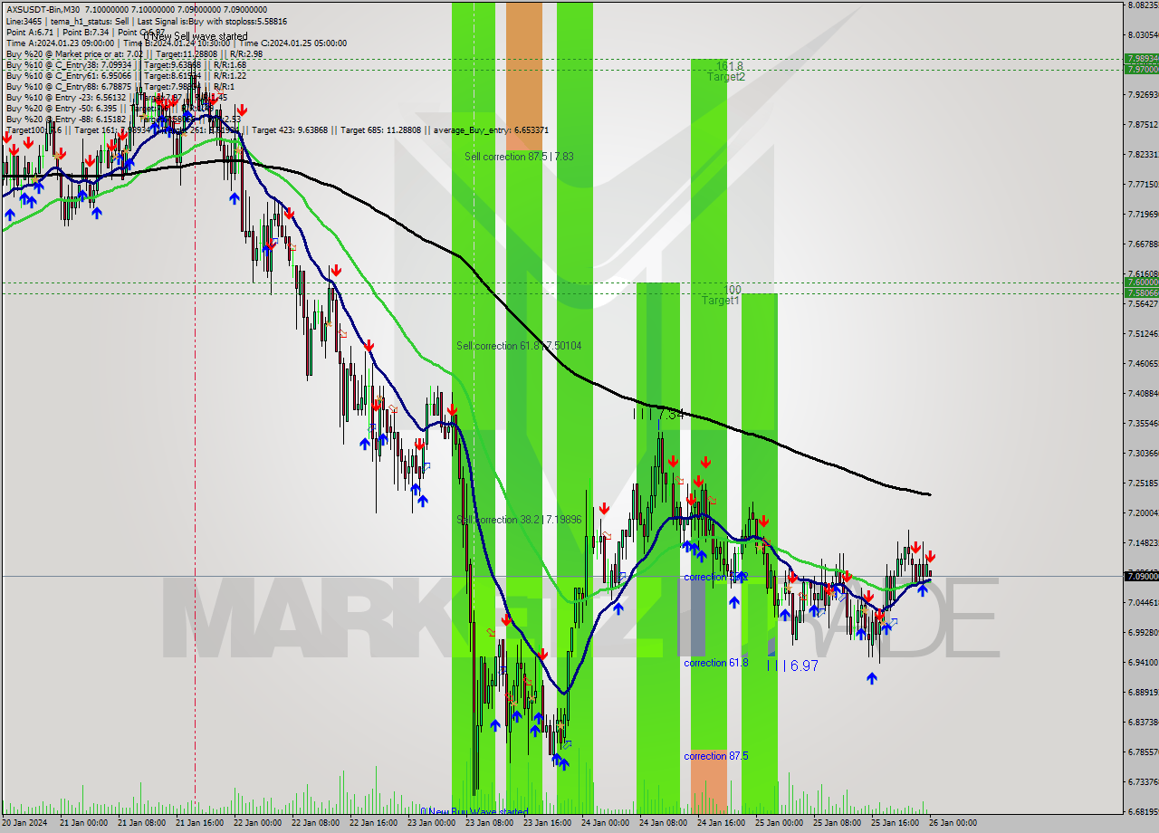 AXSUSDT-Bin M30 Signal