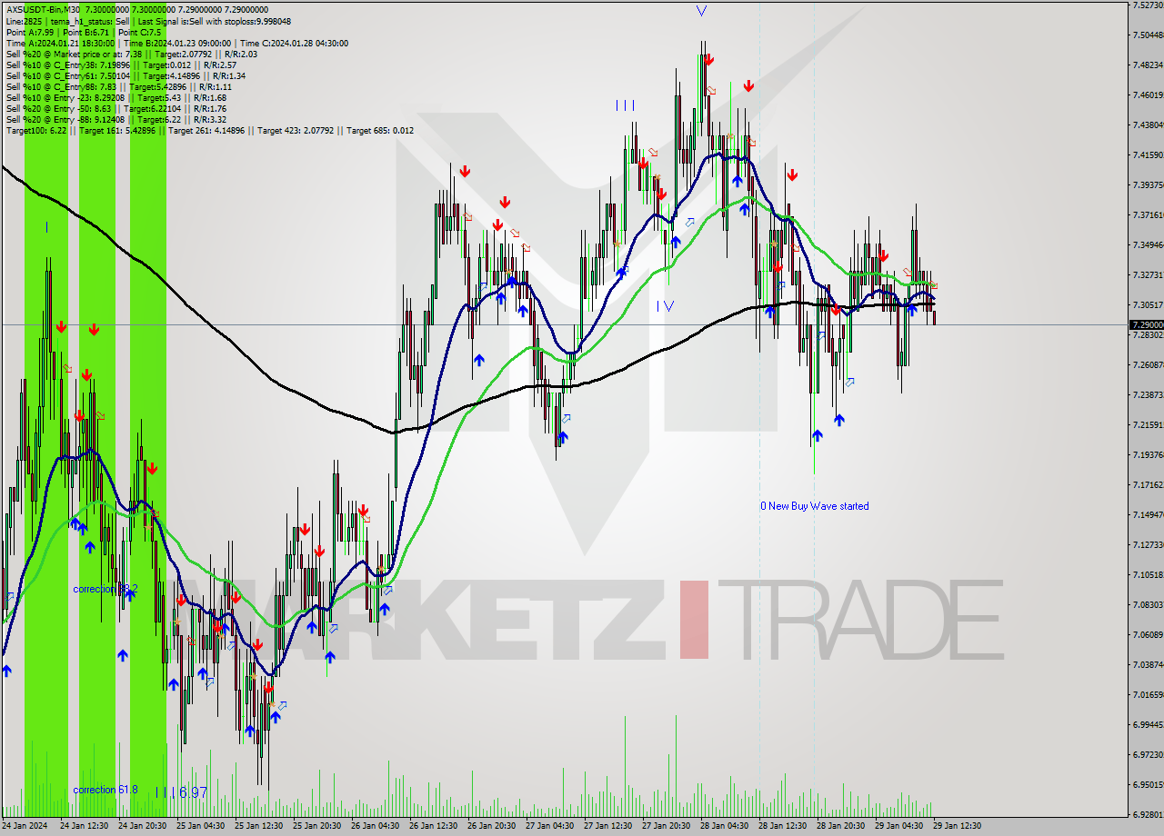 AXSUSDT-Bin M30 Signal