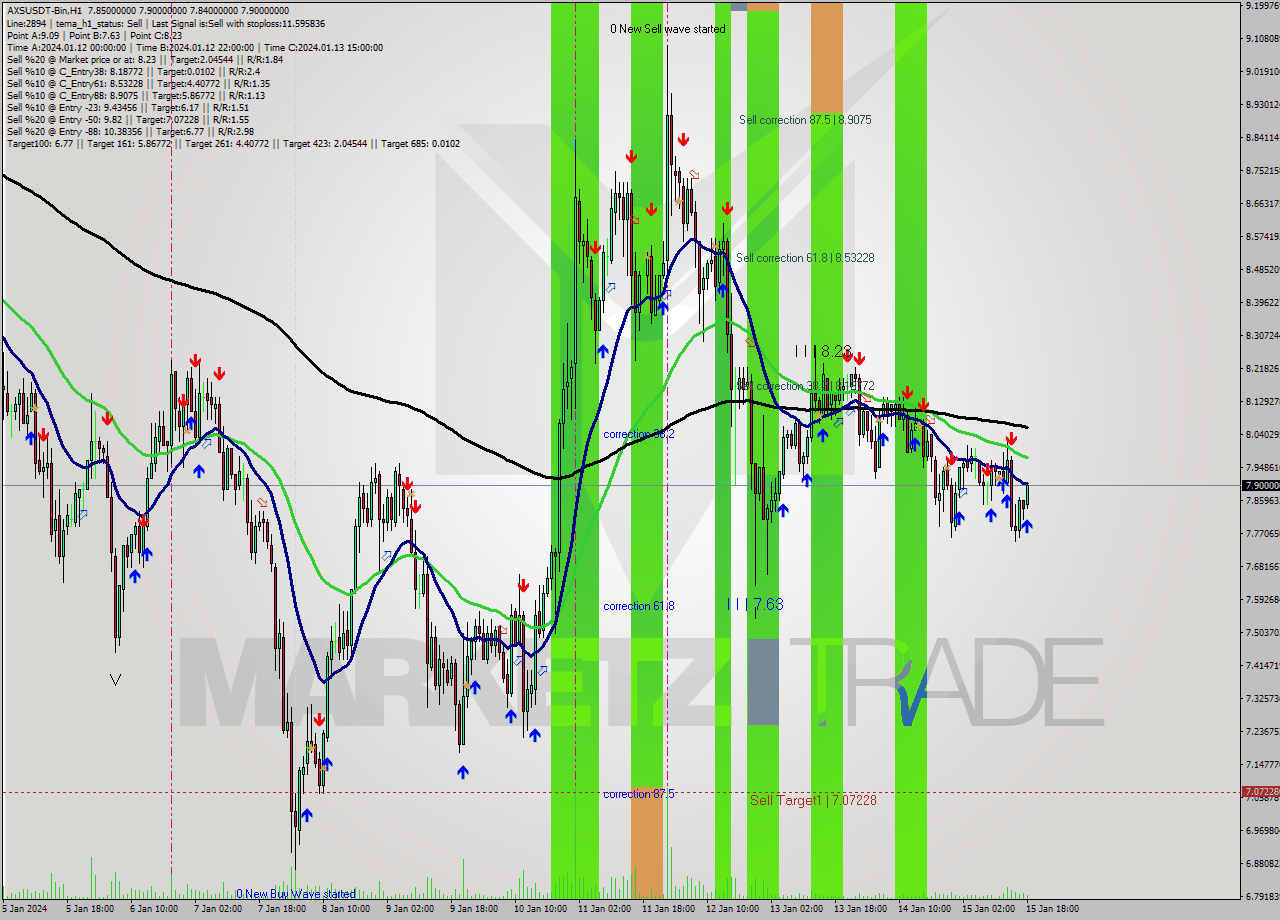 AXSUSDT-Bin H1 Signal