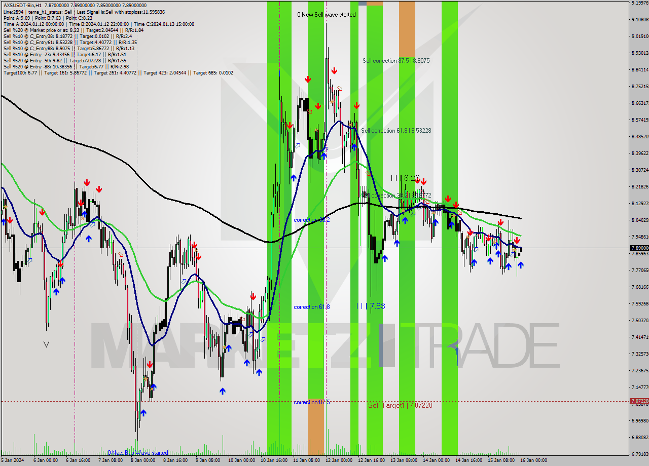 AXSUSDT-Bin H1 Signal
