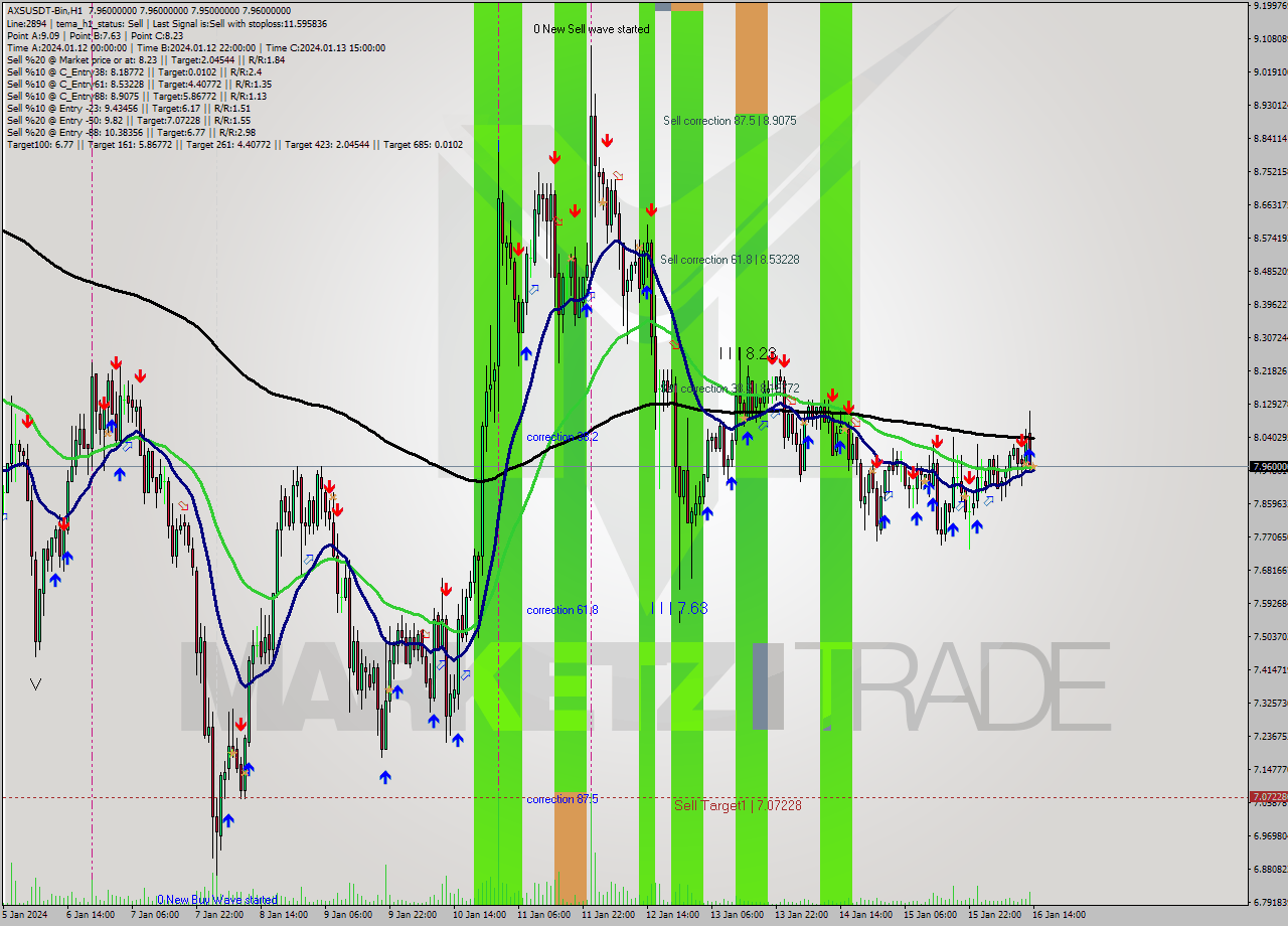 AXSUSDT-Bin H1 Signal