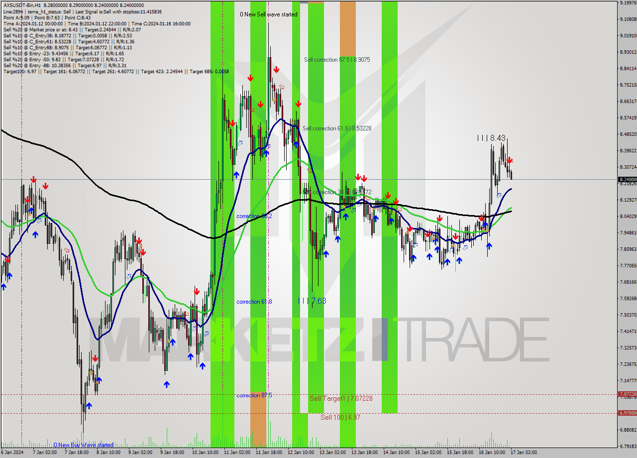 AXSUSDT-Bin H1 Signal