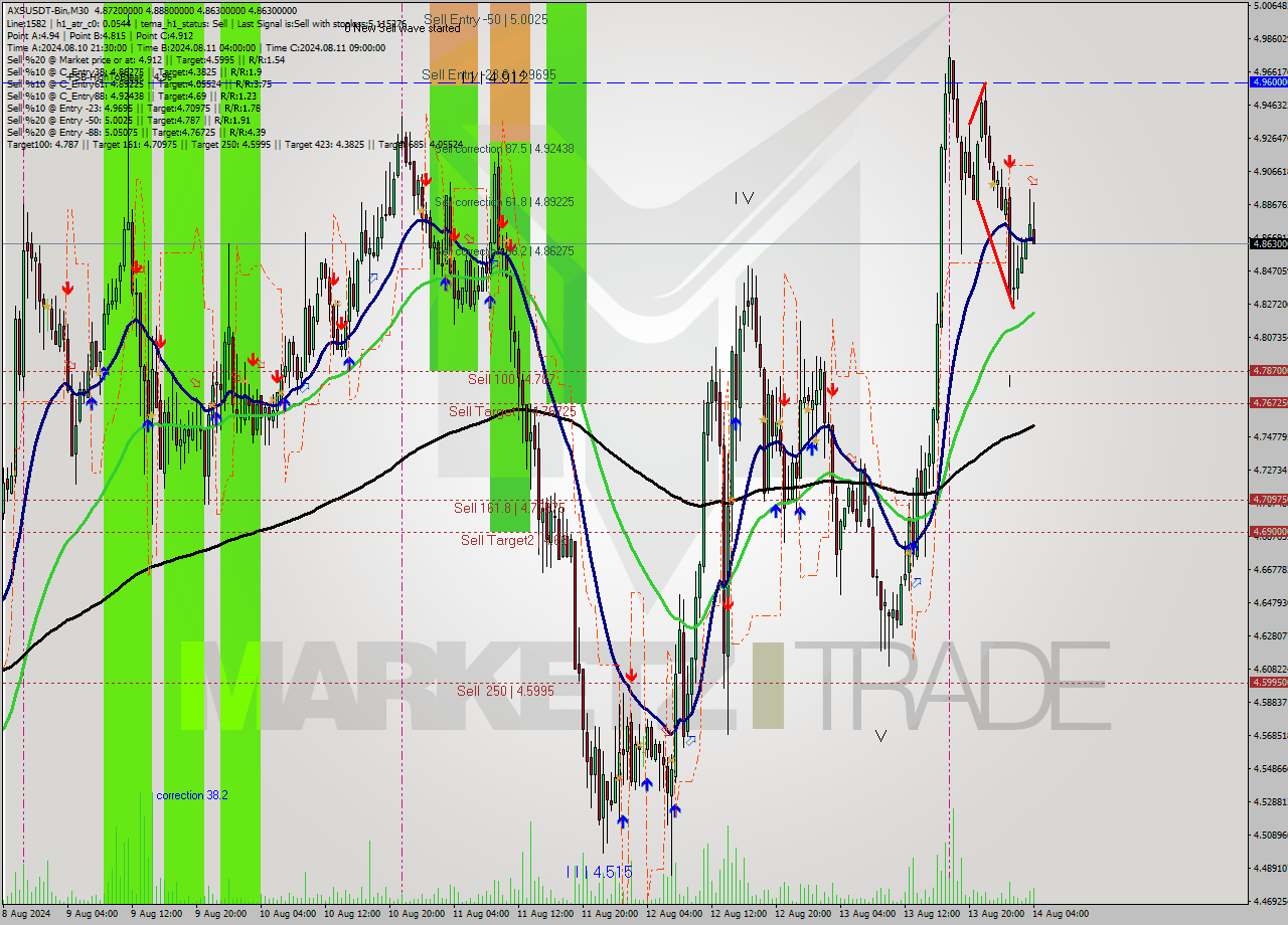 AXSUSDT-Bin M30 Signal
