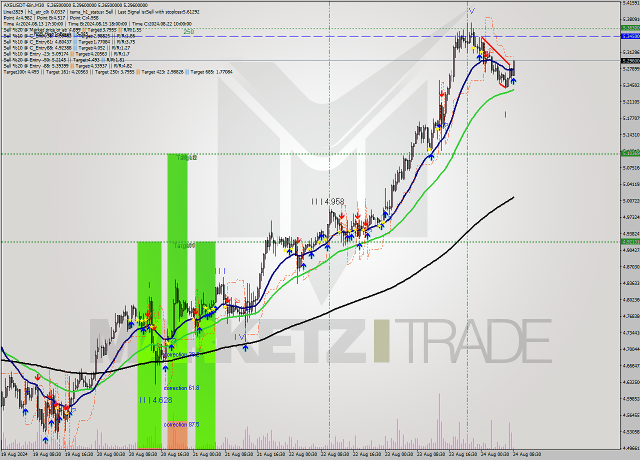 AXSUSDT-Bin M30 Signal