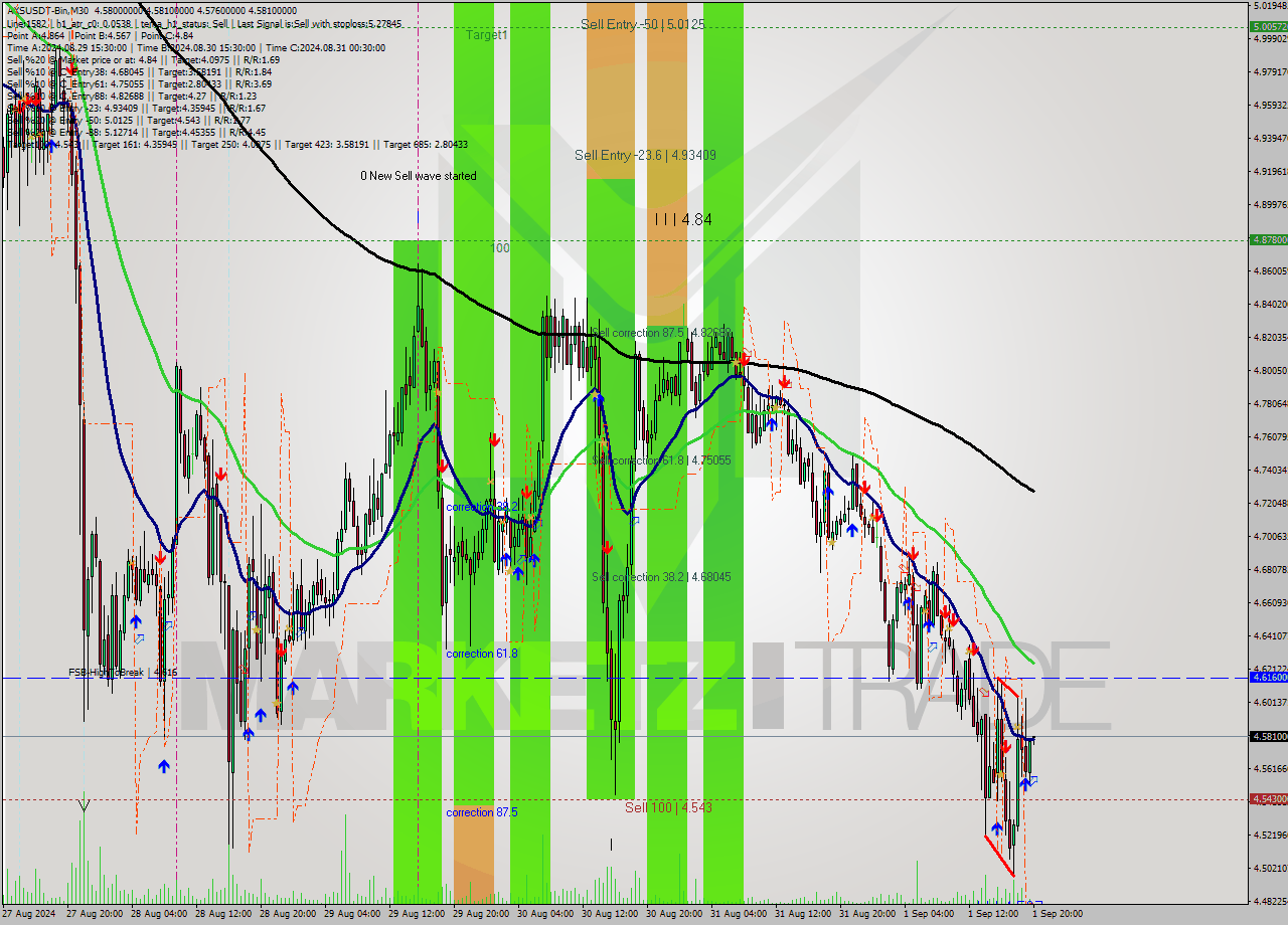 AXSUSDT-Bin M30 Signal
