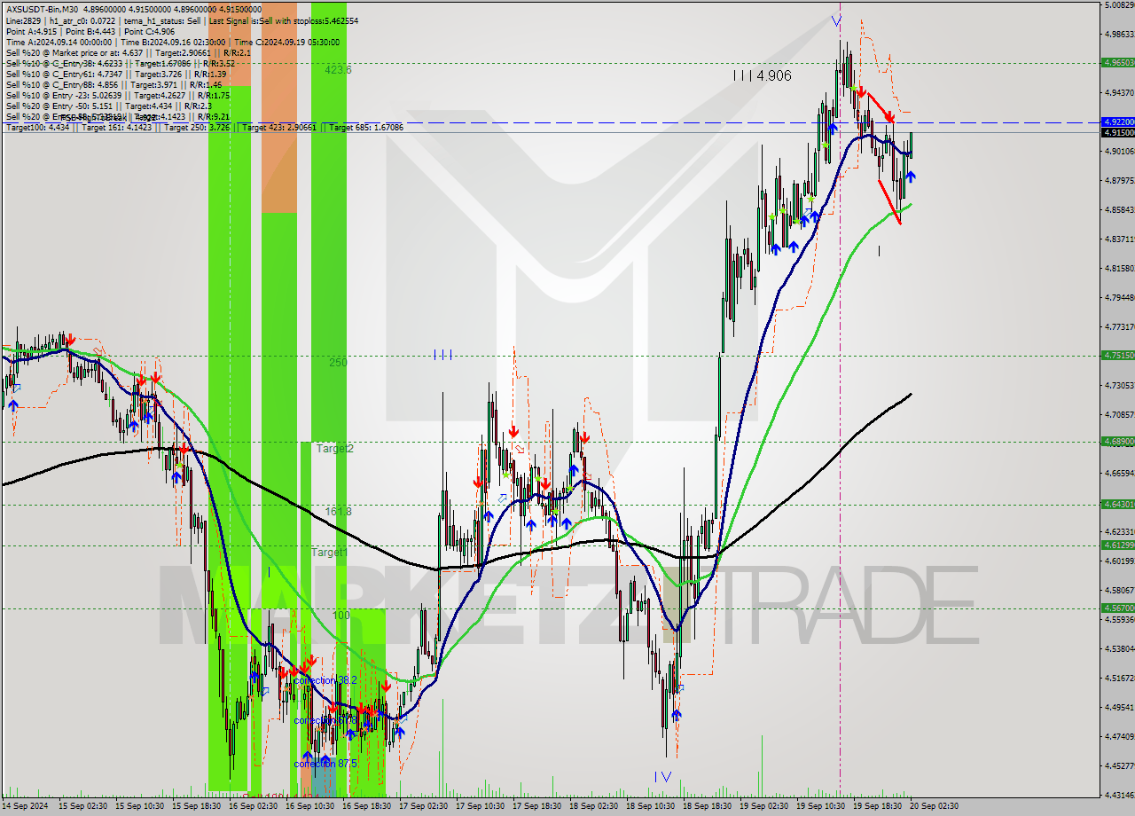 AXSUSDT-Bin M30 Signal