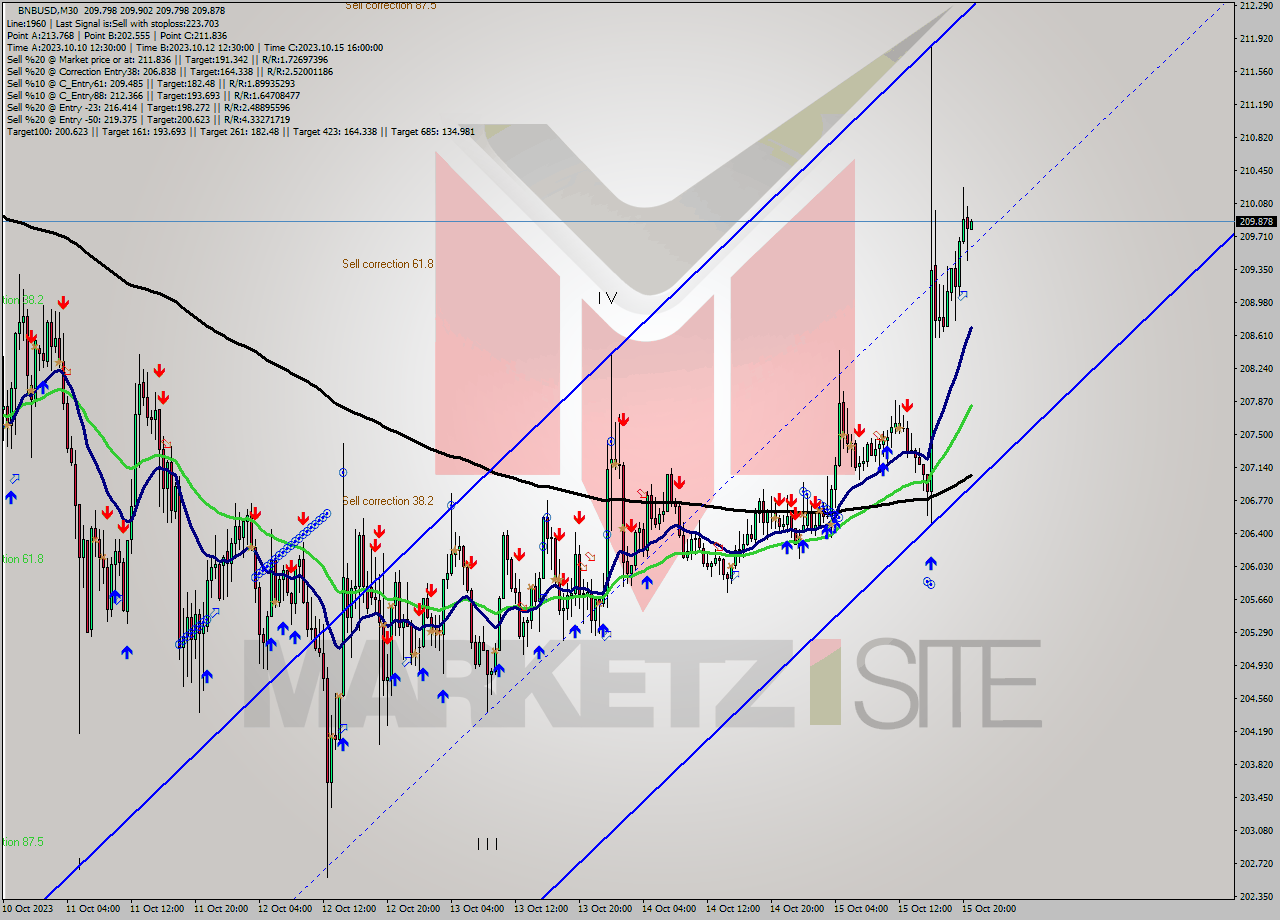 BNBUSD M30 Analysis BNBUSD M30 Signal
