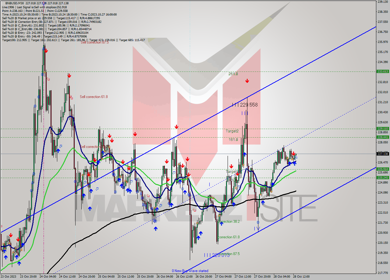 BNBUSD M30 Analysis BNBUSD M30 Signal