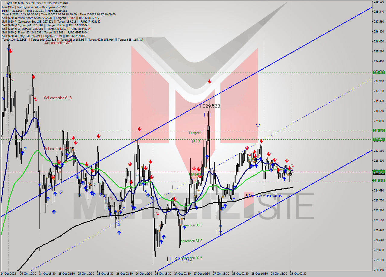 BNBUSD M30 Analysis BNBUSD M30 Signal
