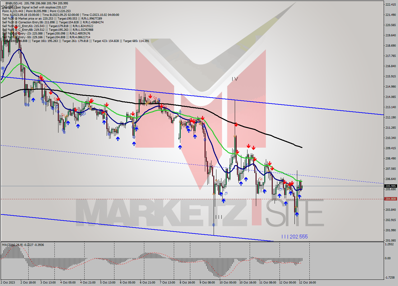 BNBUSD H1 Signal