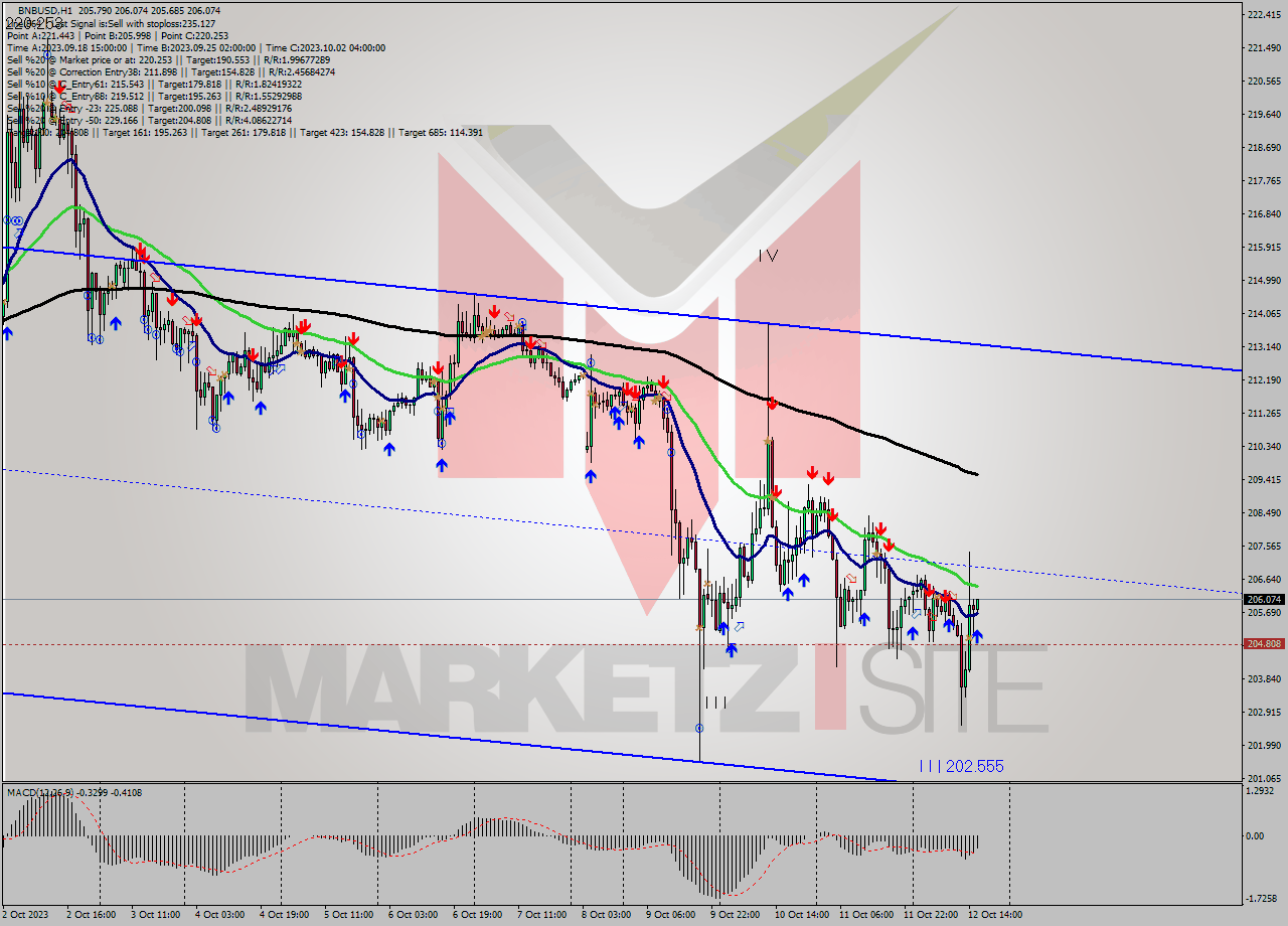 BNBUSD H1 Signal