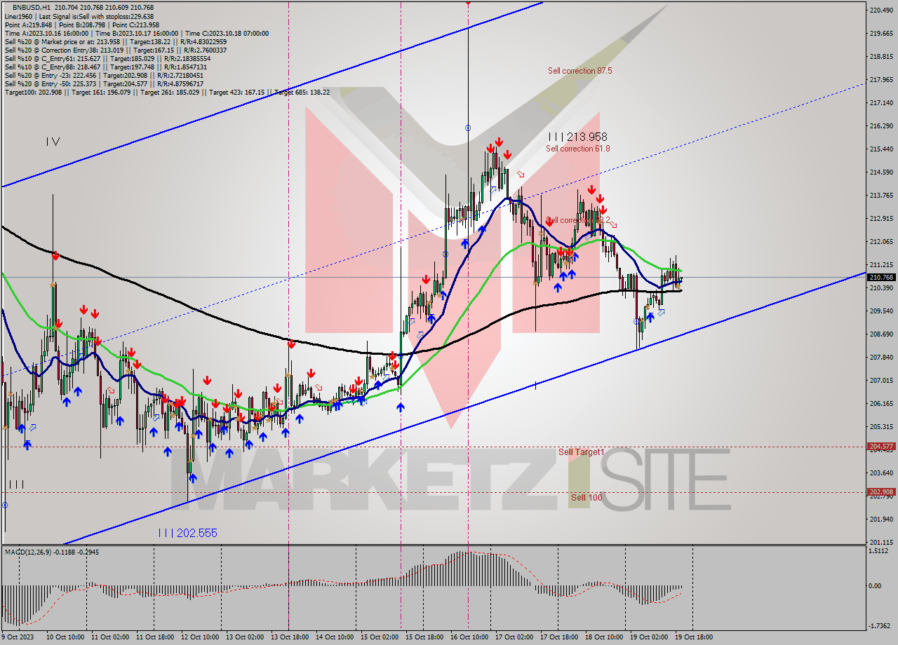 BNBUSD H1 Signal