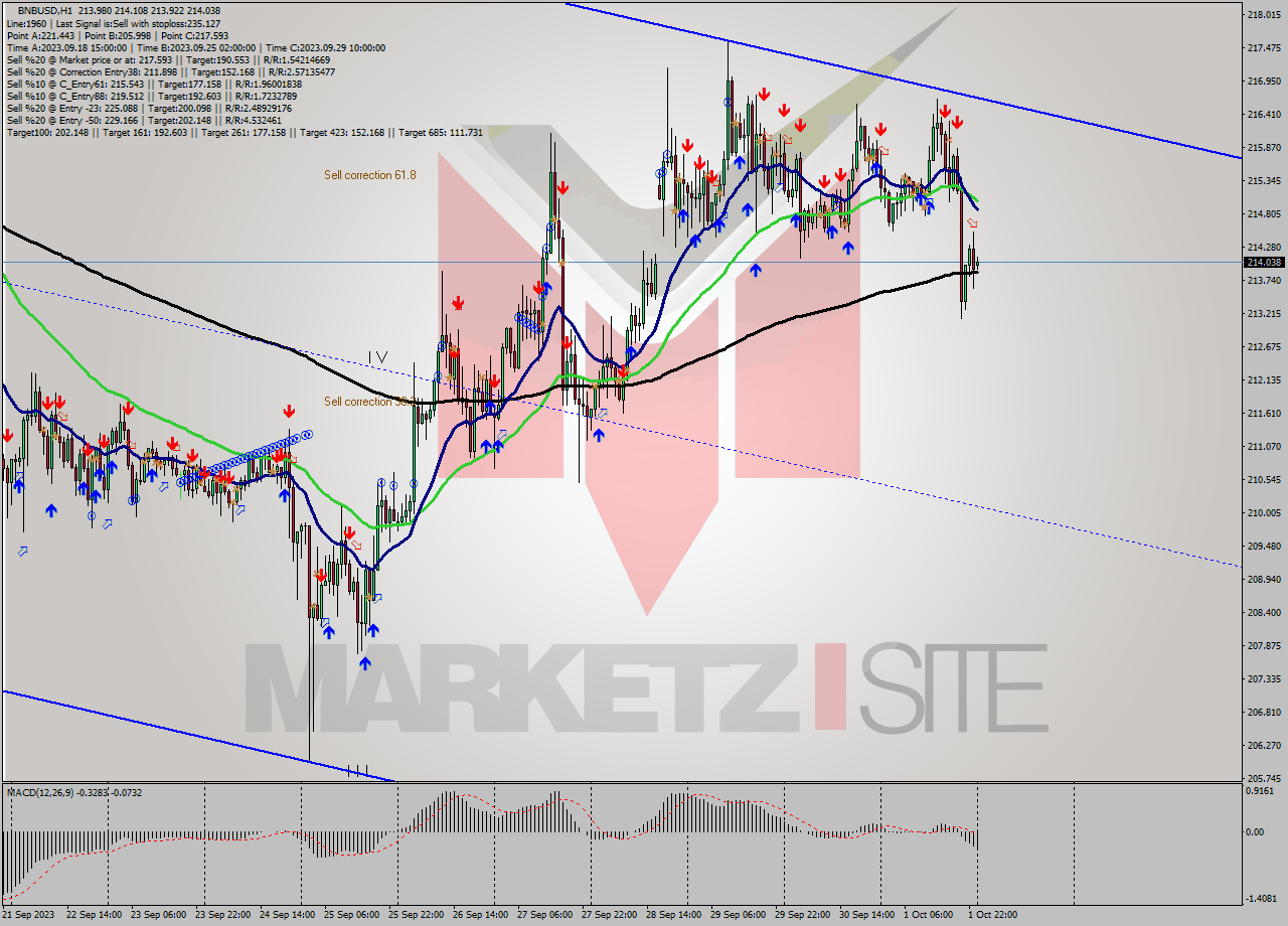 BNBUSD H1 Signal