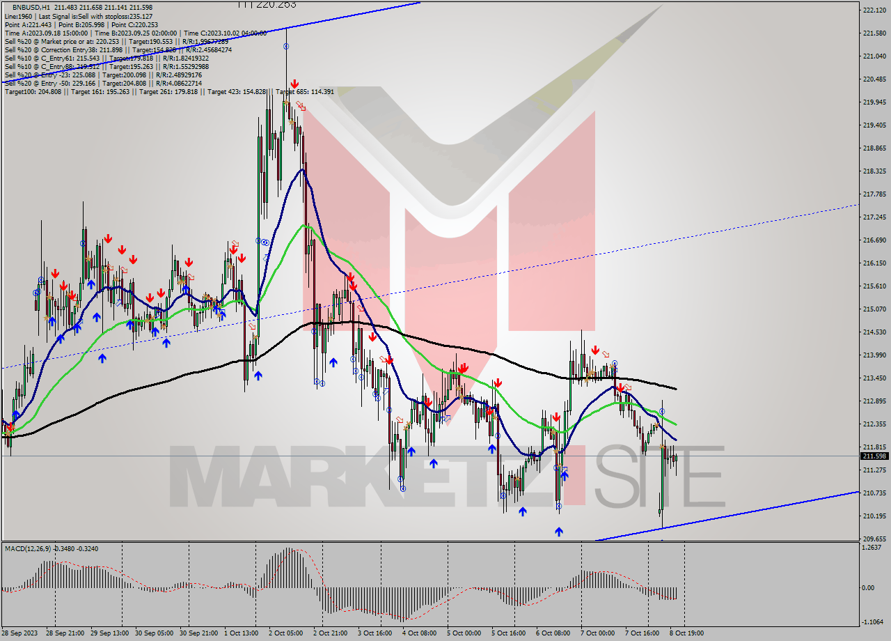 BNBUSD H1 Signal
