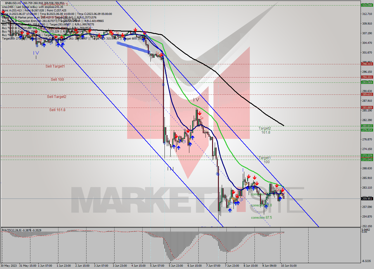BNBUSD H1 Signal
