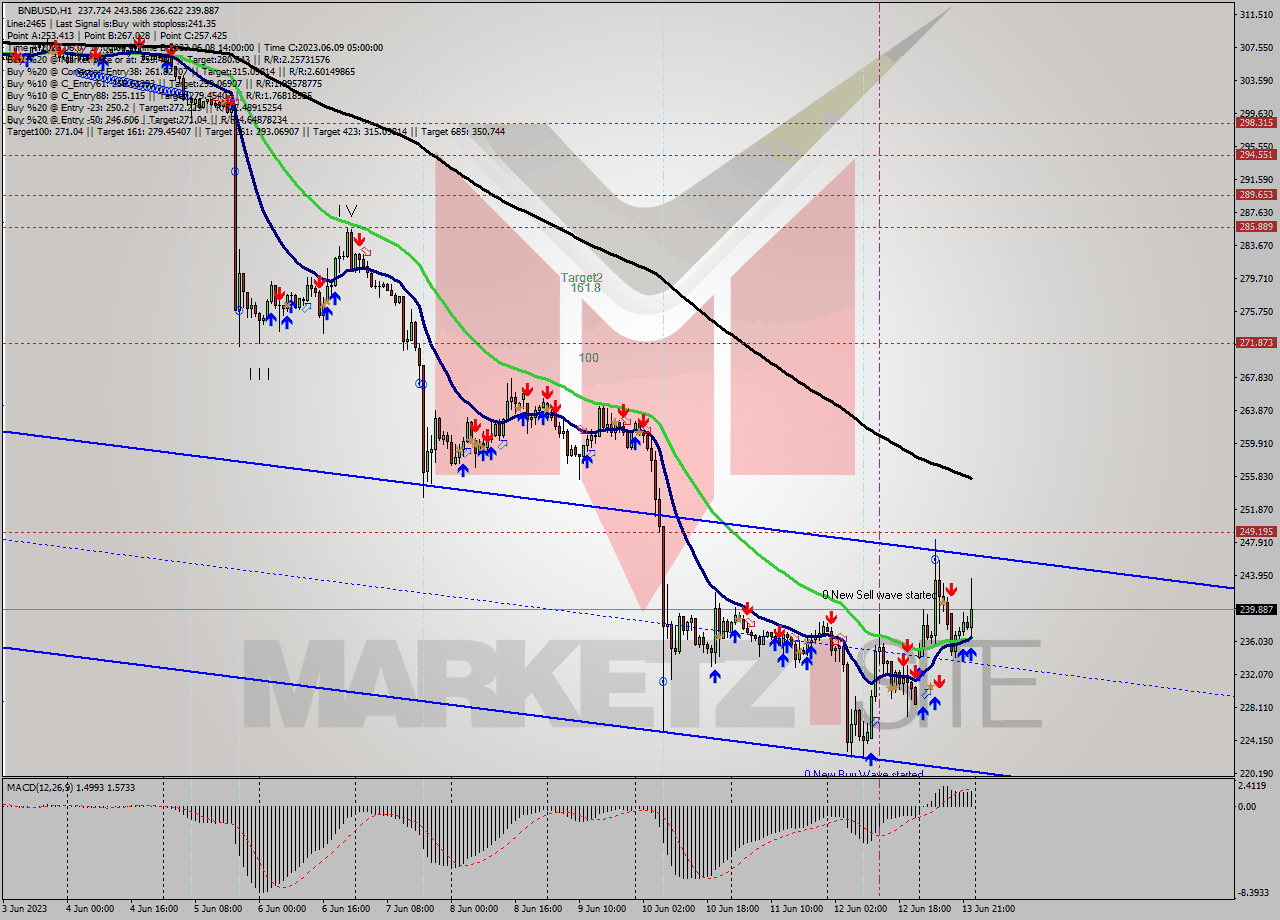 BNBUSD H1 Signal