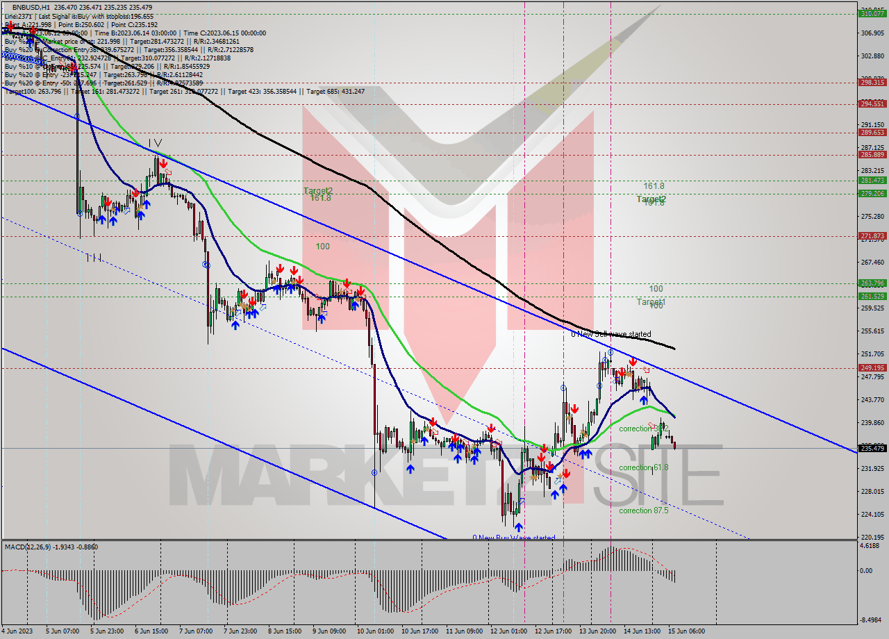BNBUSD H1 Signal