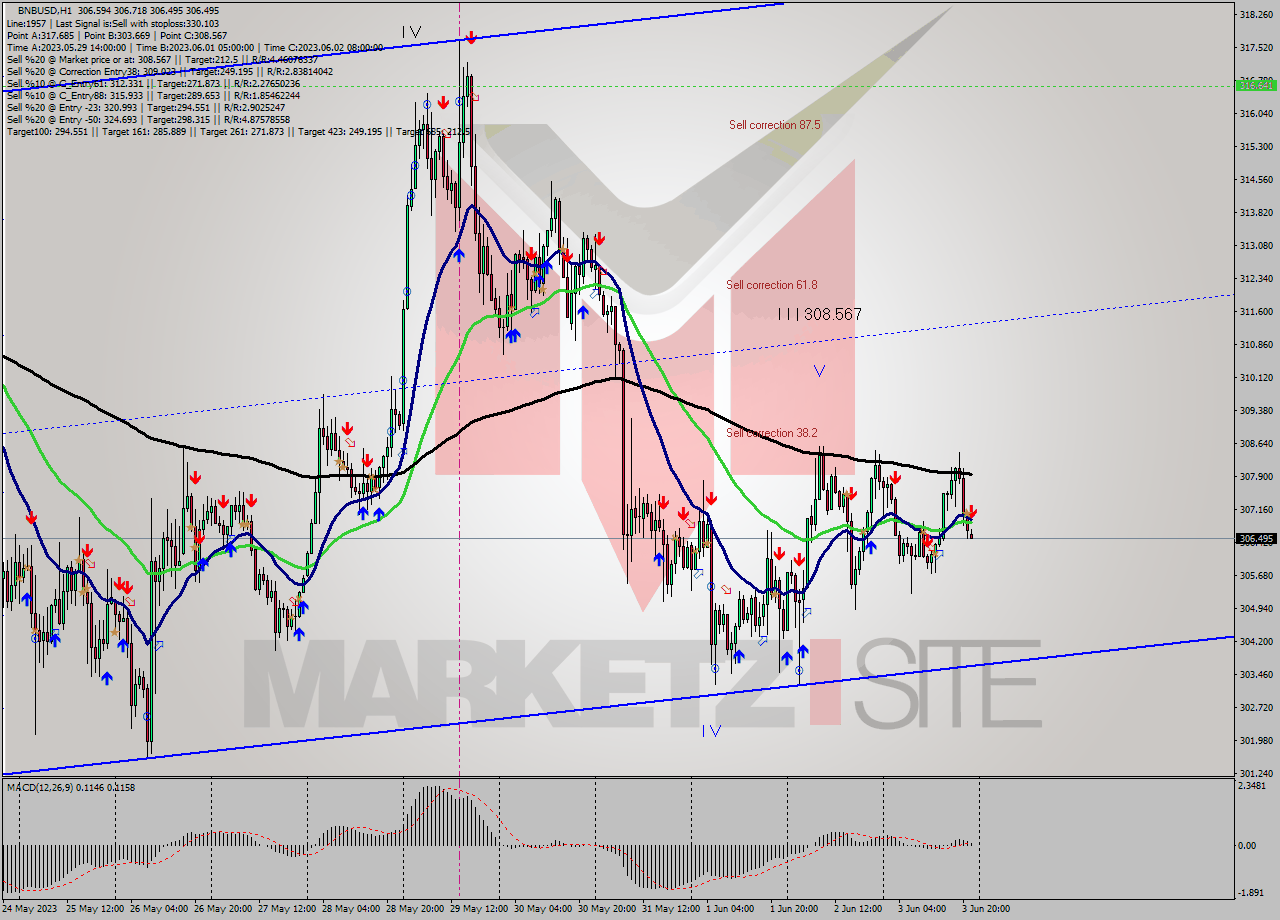 BNBUSD H1 Analysis BNBUSD H1 Signal