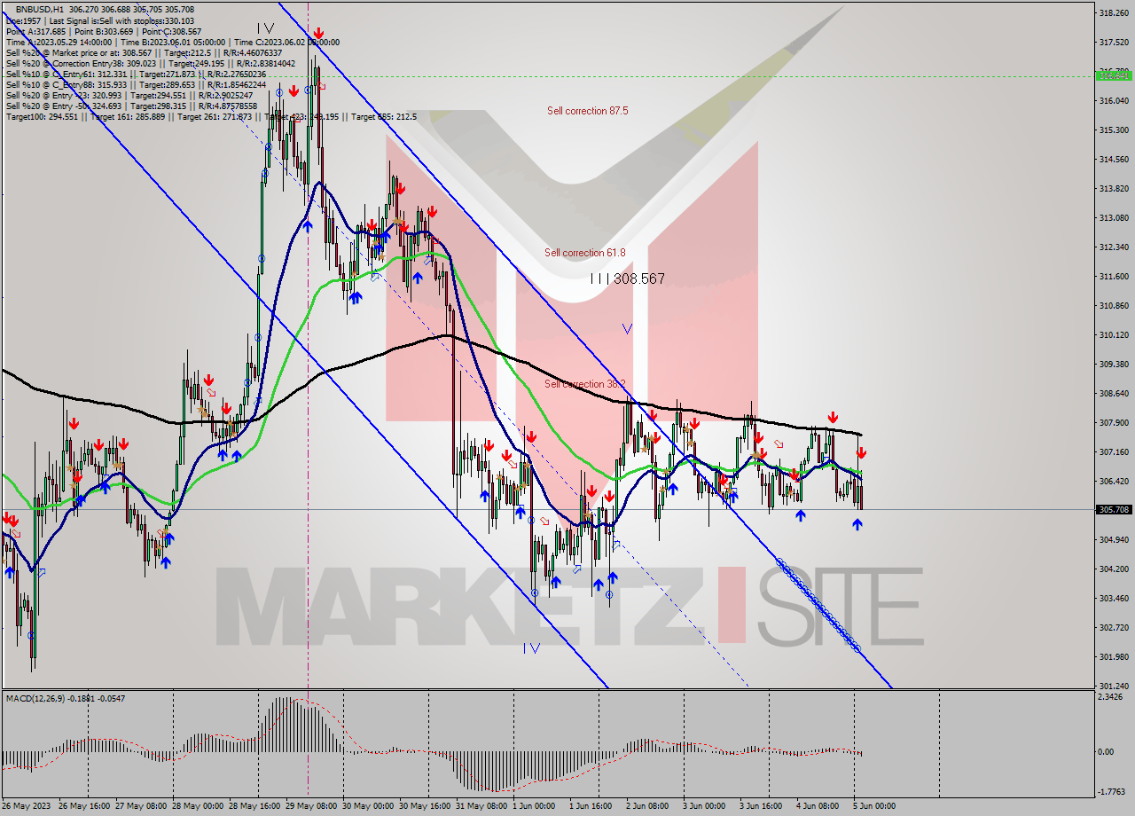 BNBUSD H1 Signal