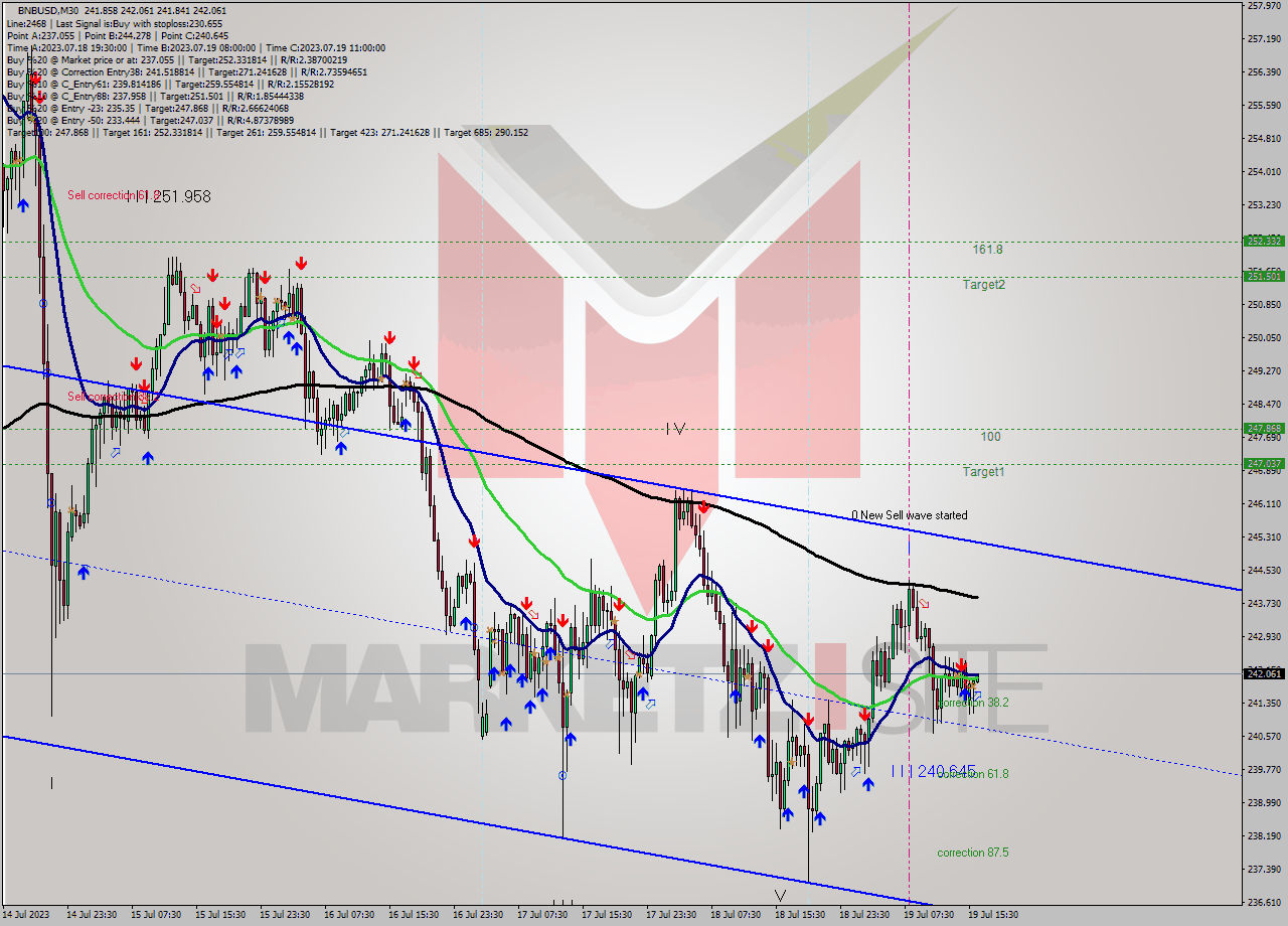 BNBUSD M30 Analysis BNBUSD M30 Signal