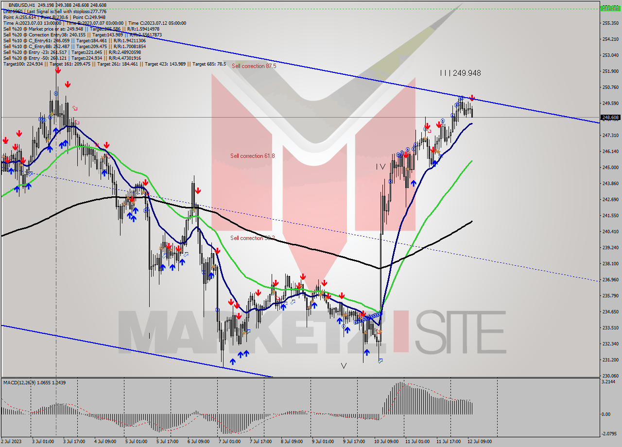 BNBUSD H1 Analysis BNBUSD H1 Signal