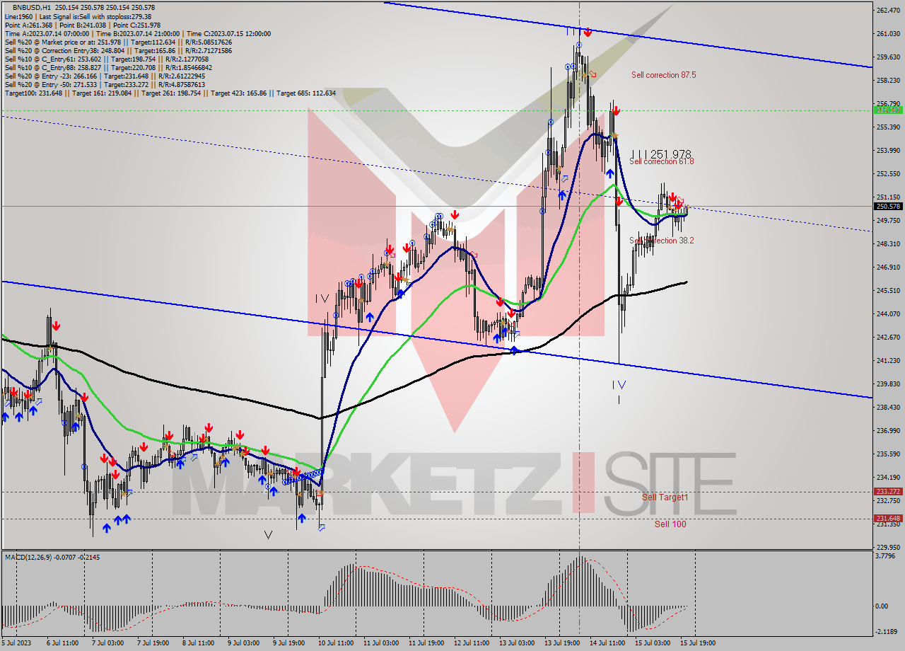 BNBUSD H1 Signal