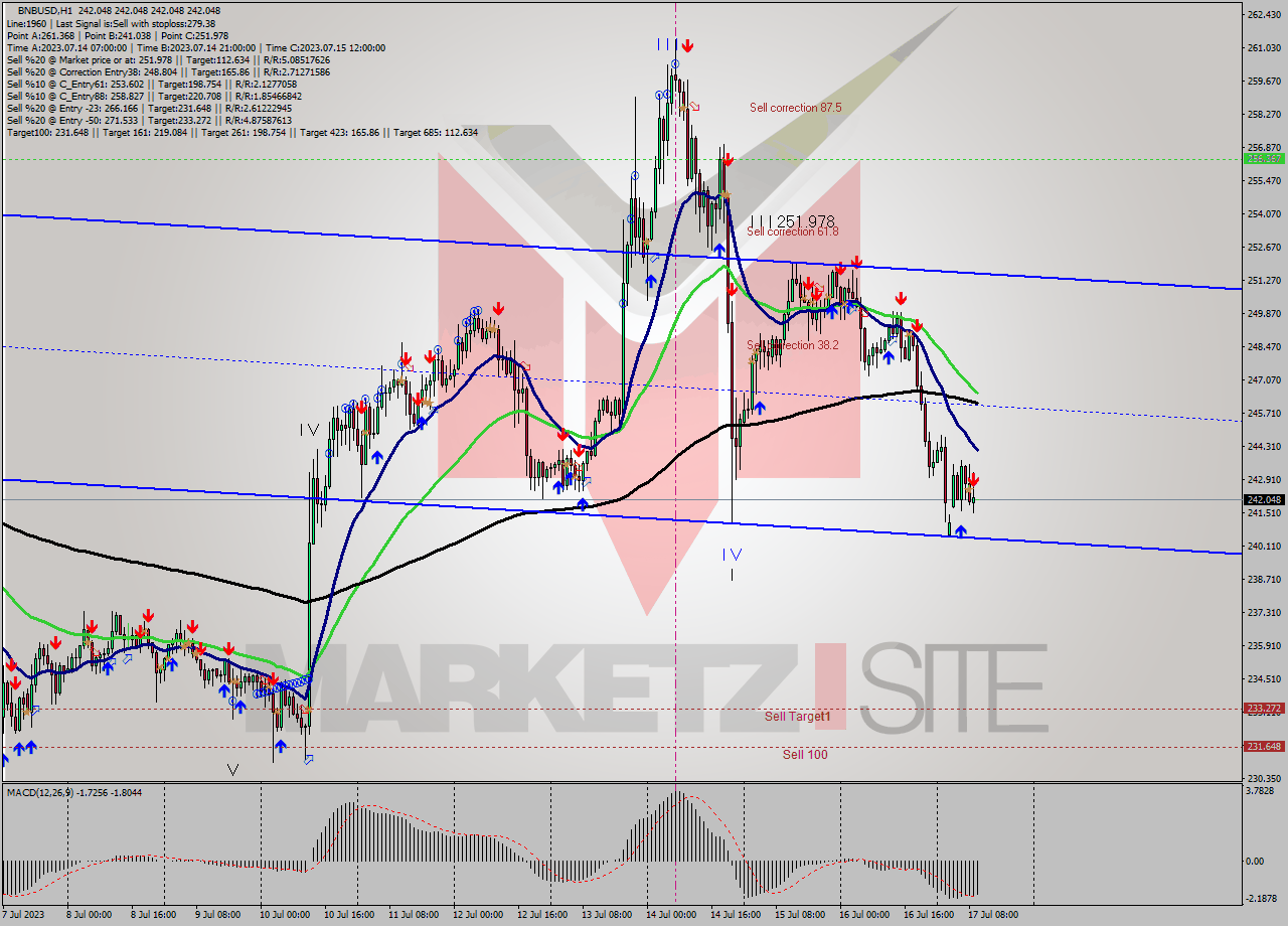 BNBUSD H1 Signal