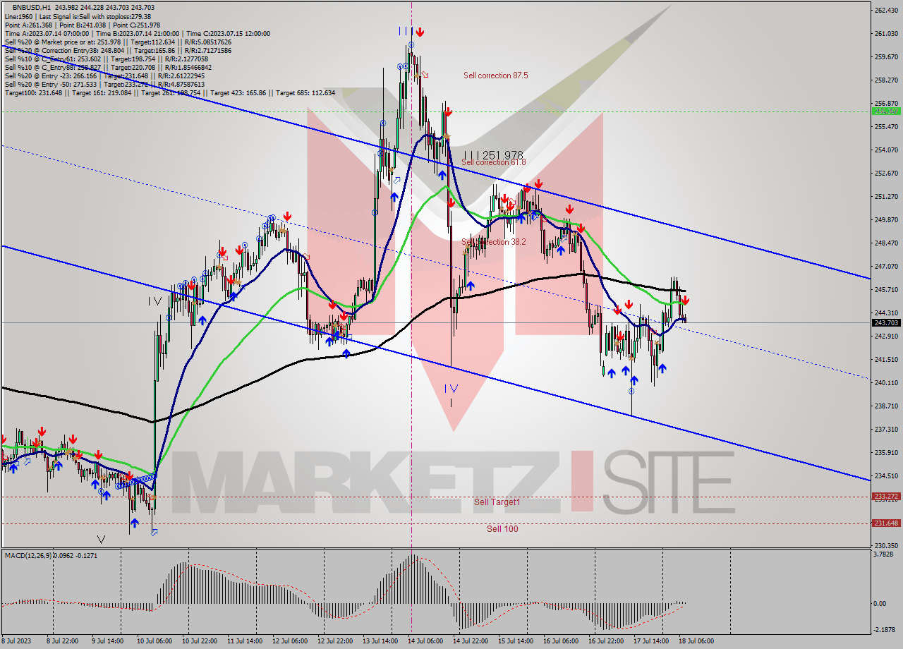 BNBUSD H1 Analysis BNBUSD H1 Signal
