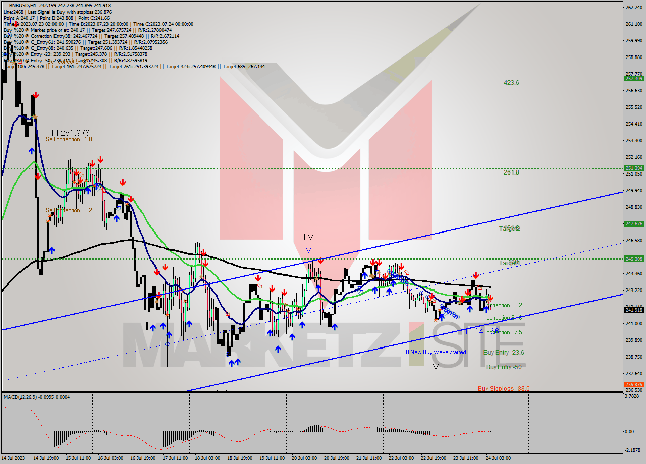 BNBUSD H1 Analysis BNBUSD H1 Signal
