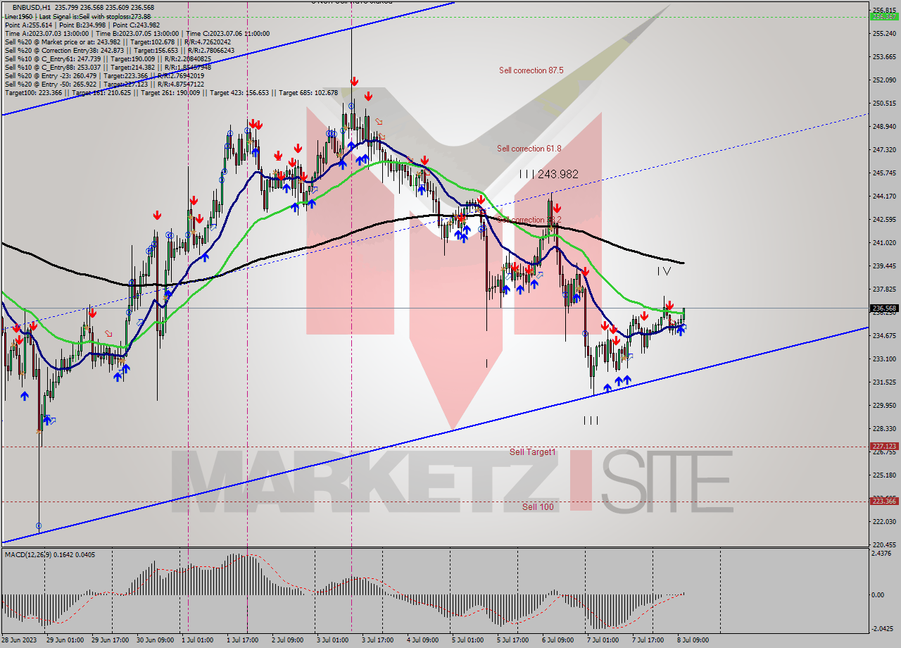 BNBUSD H1 Analysis BNBUSD H1 Signal