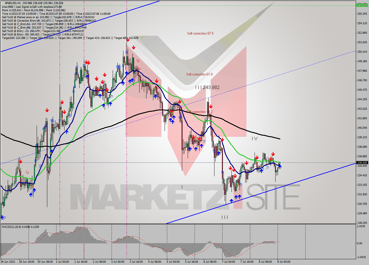 BNBUSD H1 Analysis BNBUSD H1 Signal