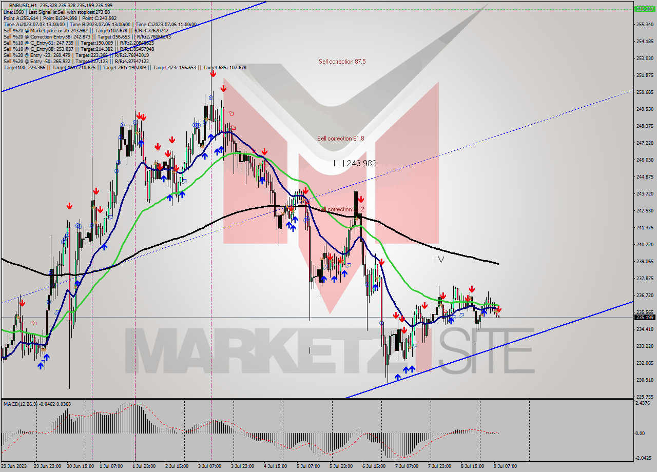 BNBUSD H1 Analysis BNBUSD H1 Signal