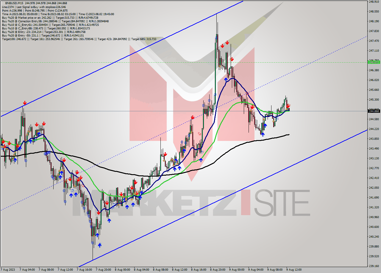 BNBUSD M15 Signal