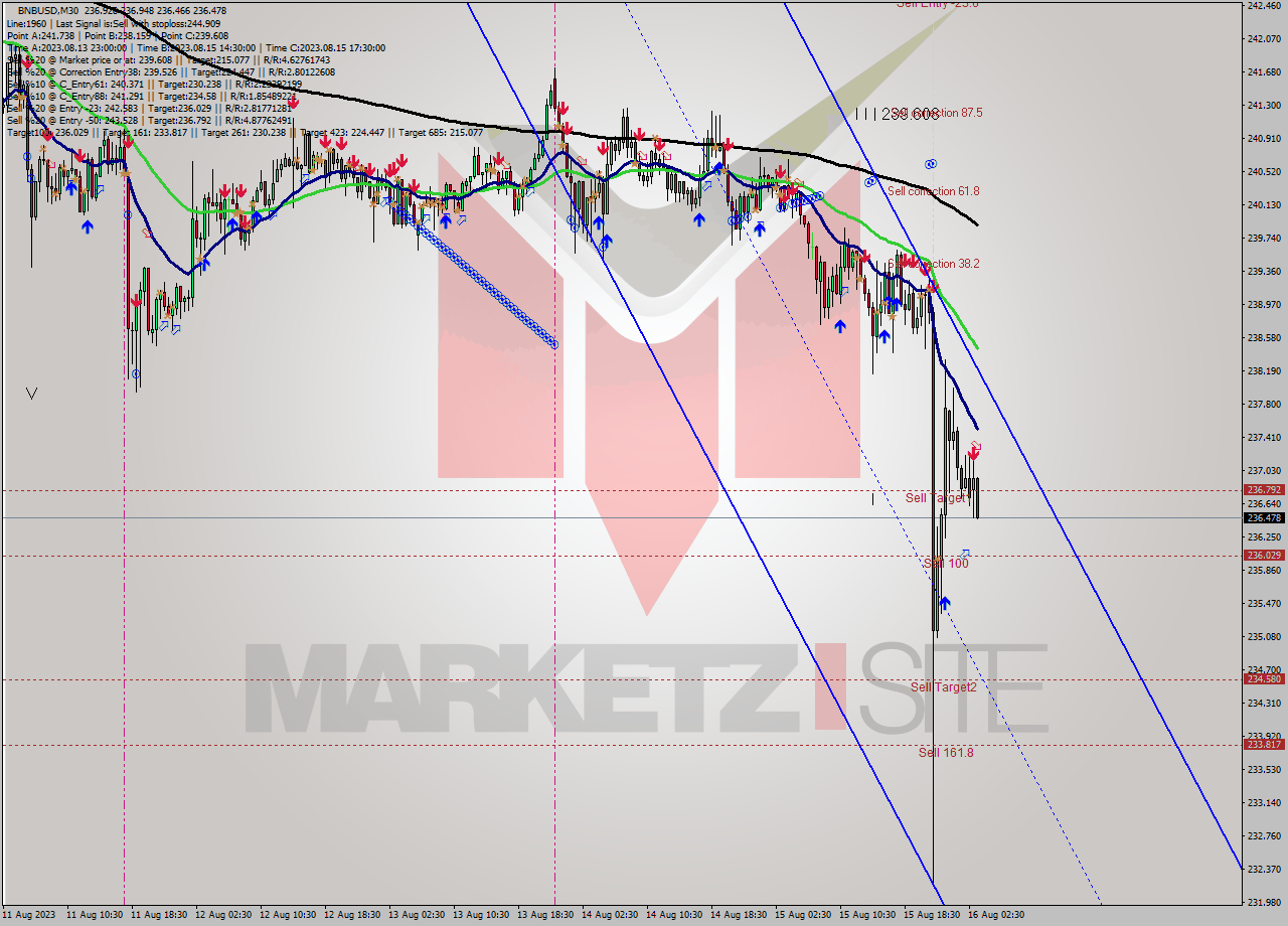 BNBUSD M30 Analysis BNBUSD M30 Signal