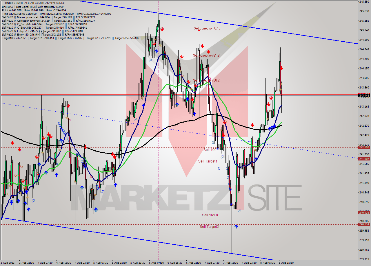 BNBUSD M30 Analysis BNBUSD M30 Signal
