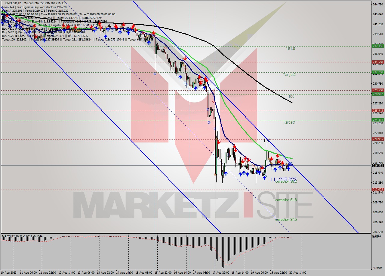 BNBUSD H1 Signal