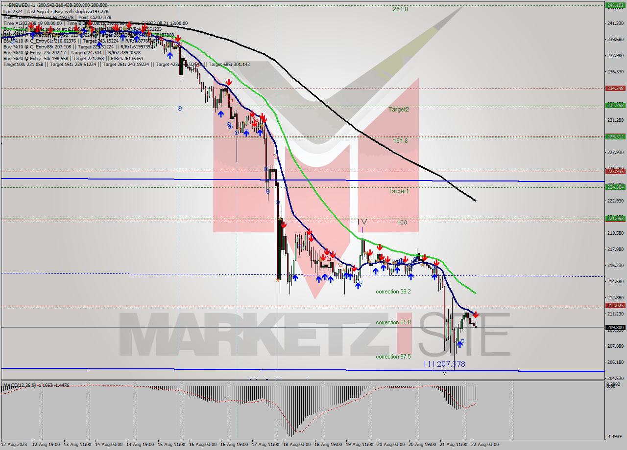 BNBUSD H1 Signal