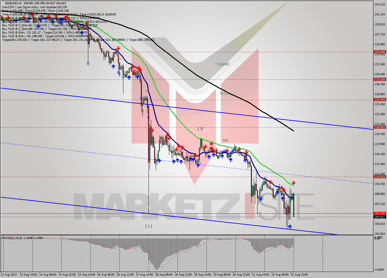 BNBUSD H1 Signal
