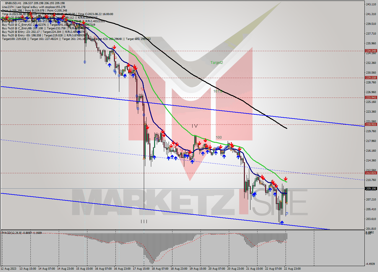 BNBUSD H1 Signal
