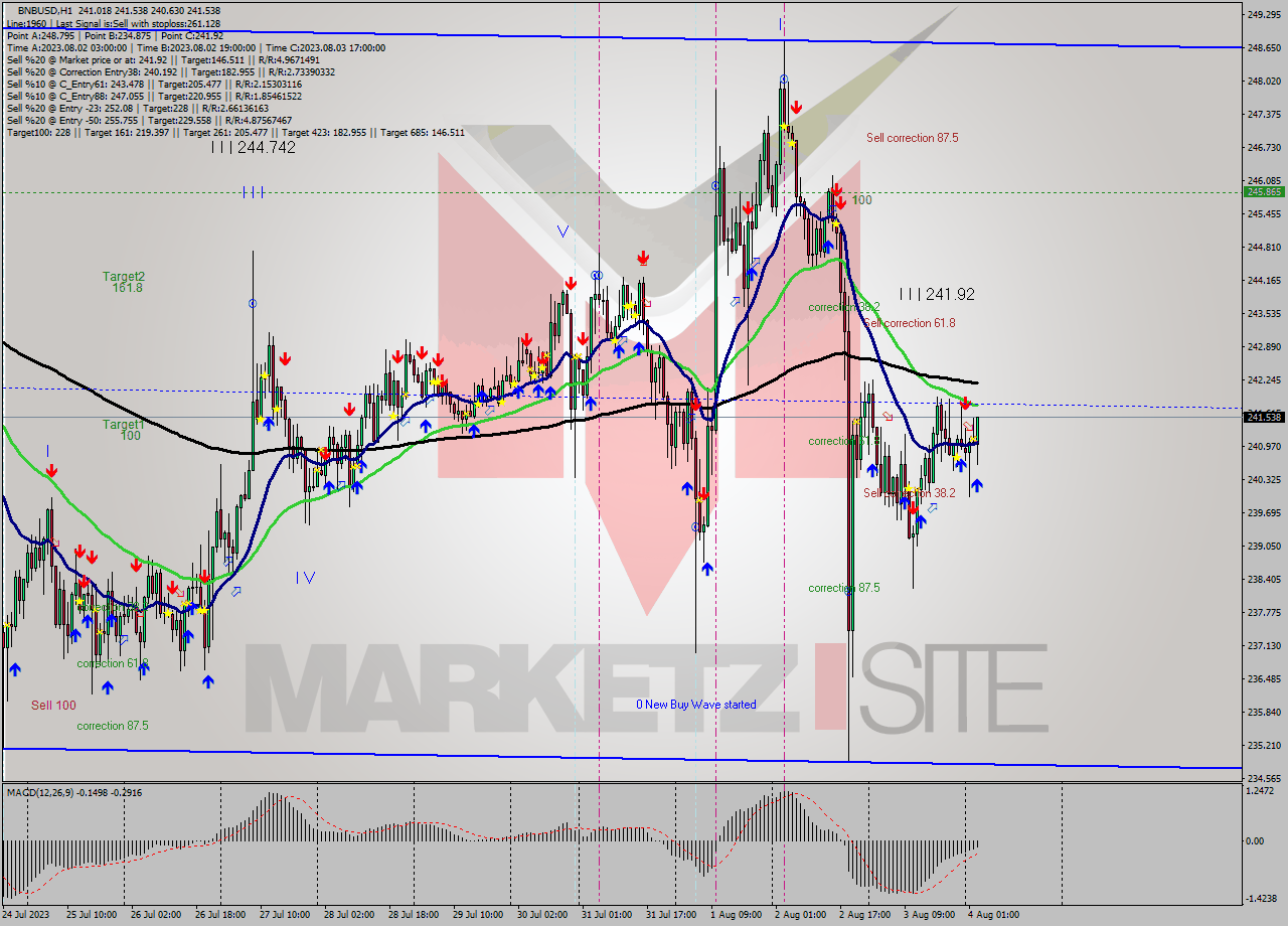 BNBUSD H1 Signal