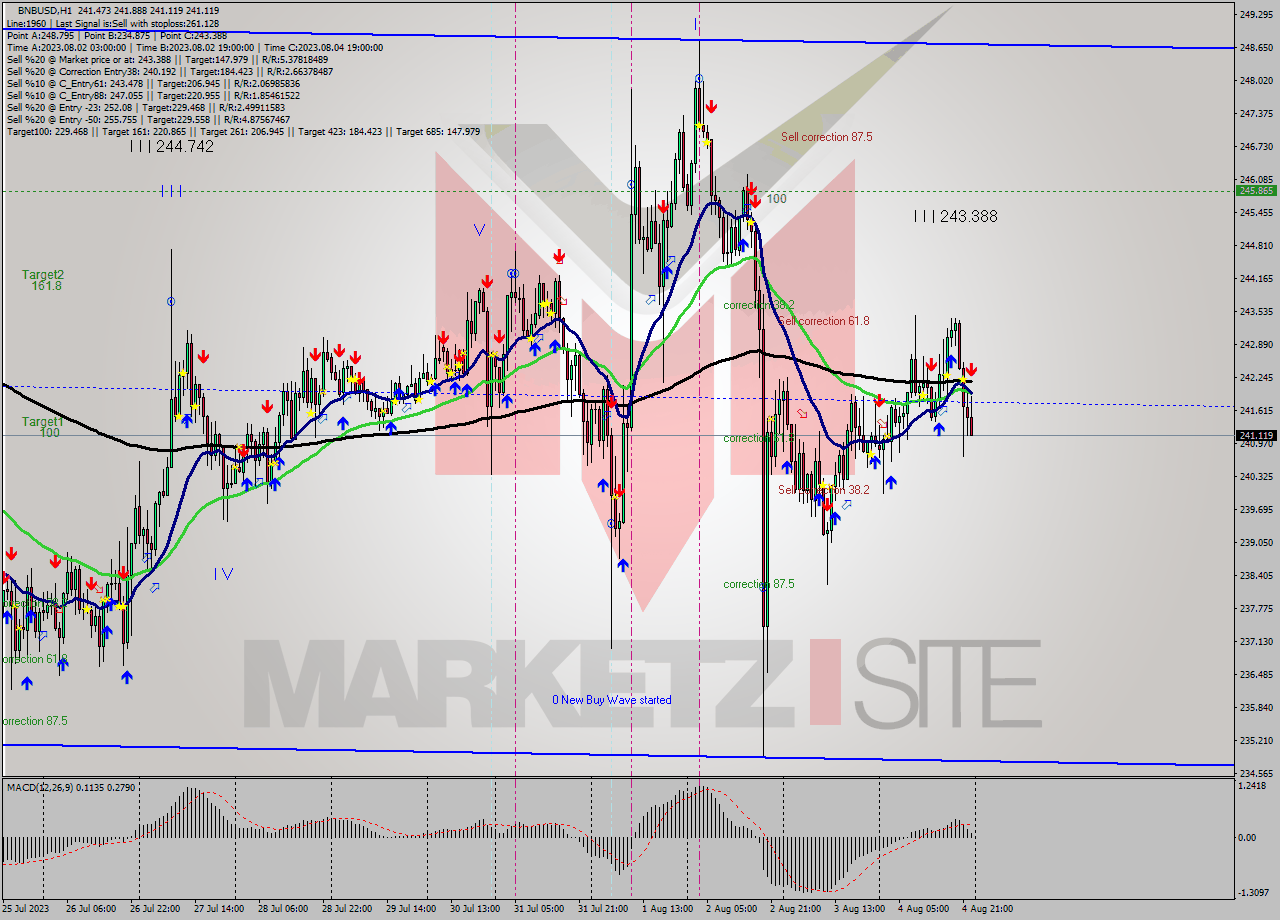 BNBUSD H1 Signal