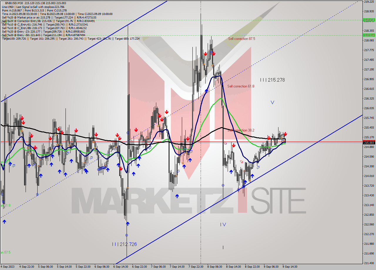 BNBUSD M30 Analysis BNBUSD M30 Signal