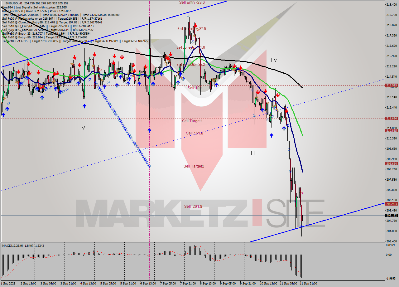 BNBUSD H1 Signal