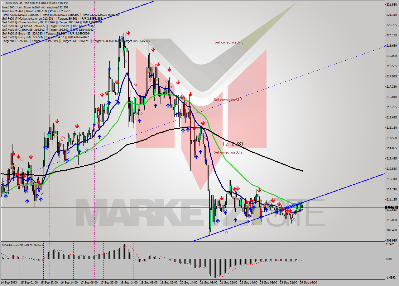 BNBUSD H1 Signal