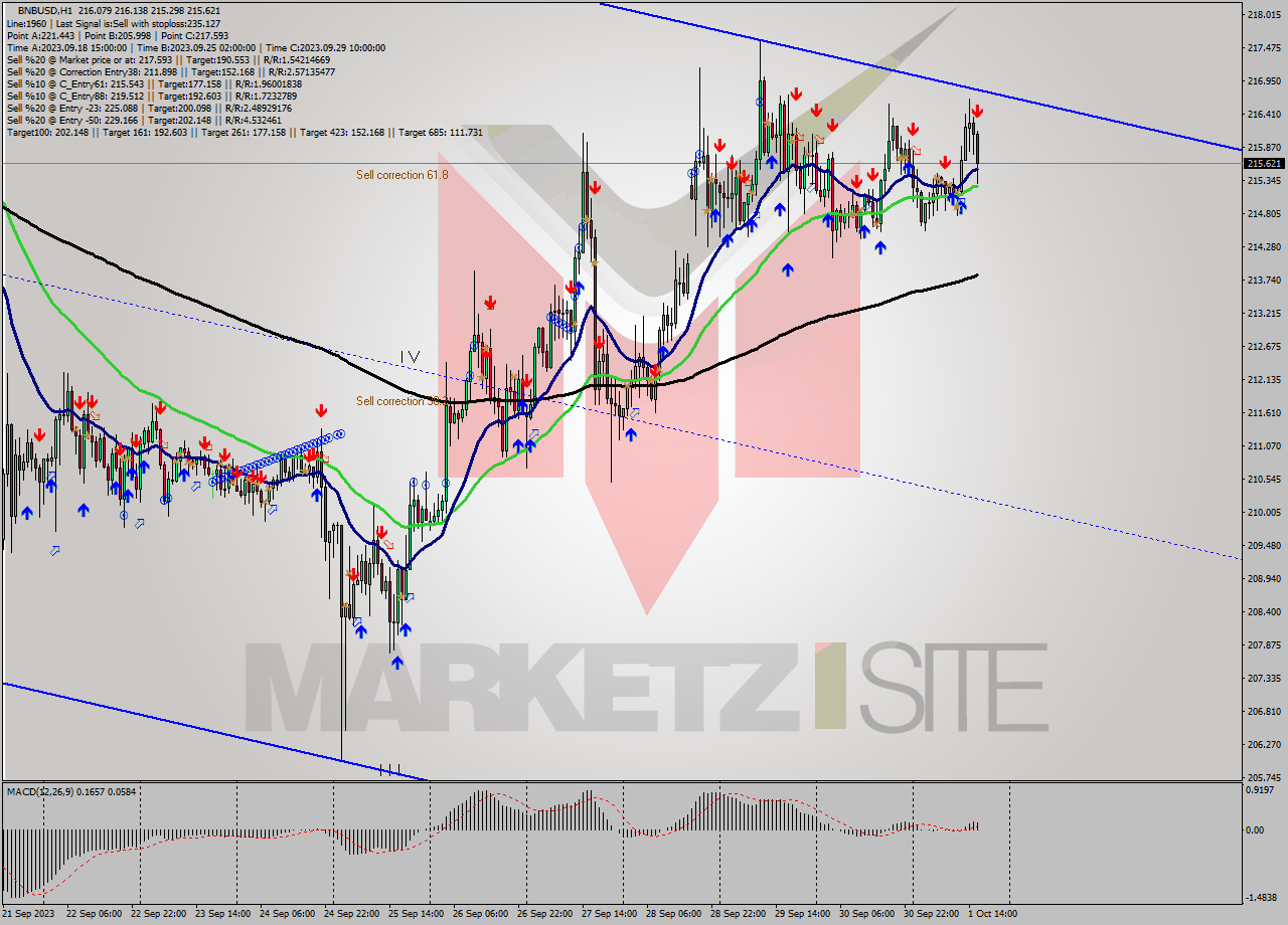 BNBUSD H1 Signal