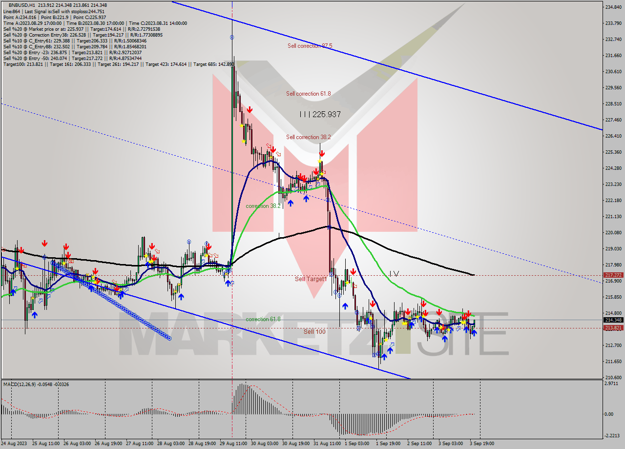 BNBUSD H1 Signal