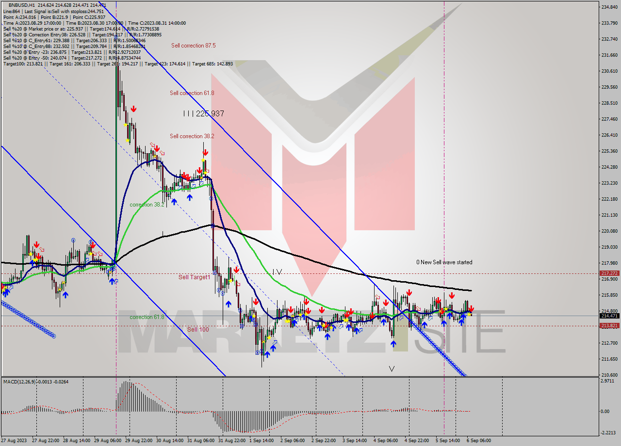 BNBUSD H1 Signal
